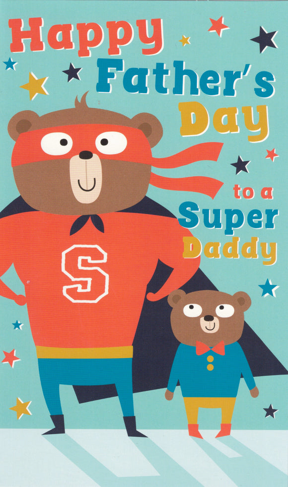 Jordan Fathers Day Greeting Card - Super Teddy Bears