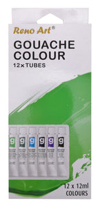 Gouache Colour Paint Set (12ml Tubes) 12PK