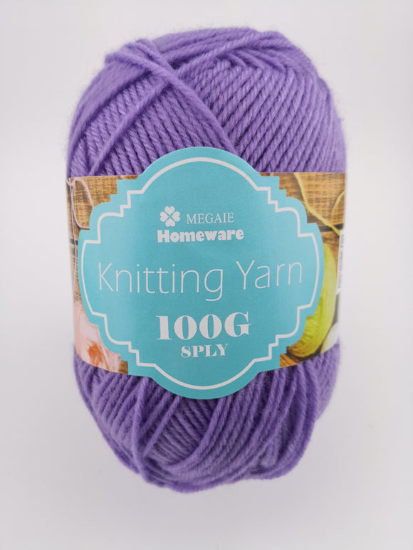 #19 Knitting Yarn (110g) - Orchid Purple