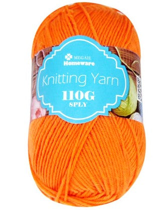 #22 Knitting Yarn (110g) - Light Orange