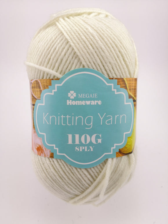 #30 Knitting Yarn (110g) - Cream