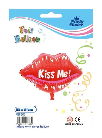 Foil Balloon (58x51CM) - Kiss Me Lips