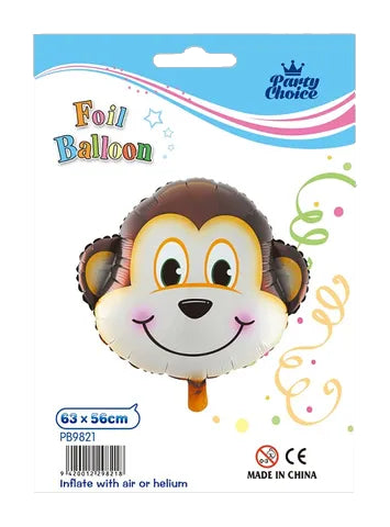 Foil Balloon Animal (63x56cm) - Monkey