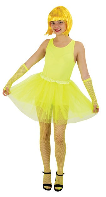 Neon Footless Tights Yellow – Party Costumes NZ