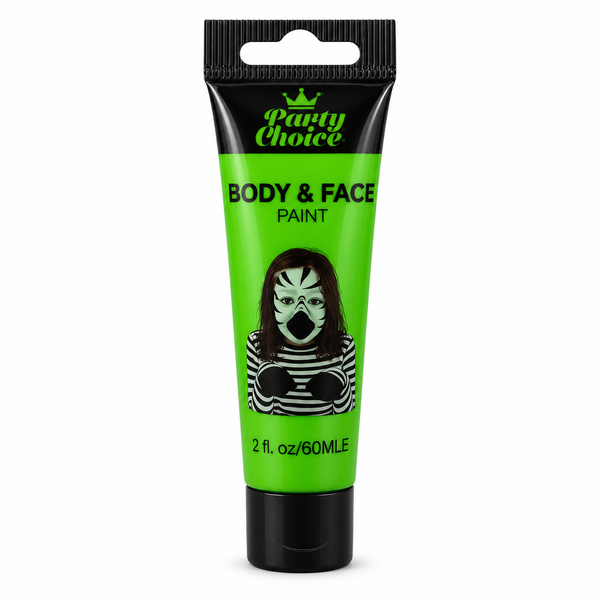 Light Green body and face paint, 60ml tube