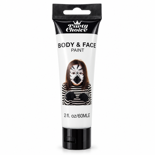 White body and face paint, 60ml tube