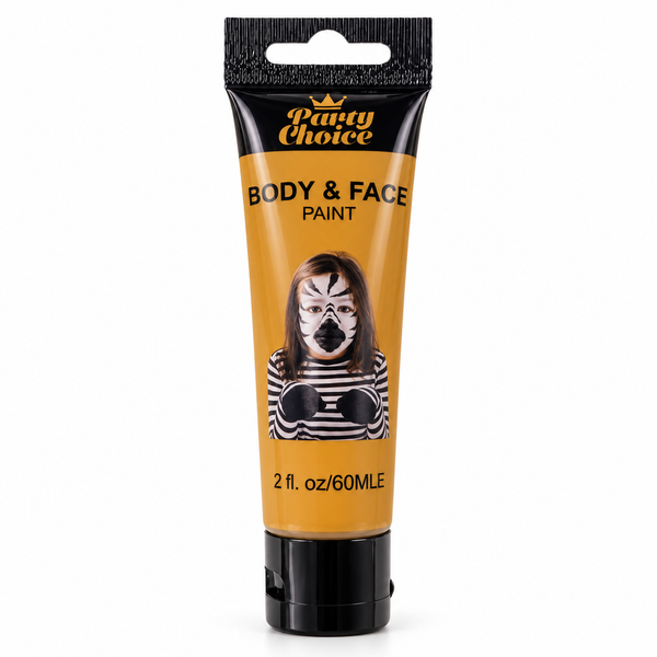 Brown body and face paint, 60ml tube