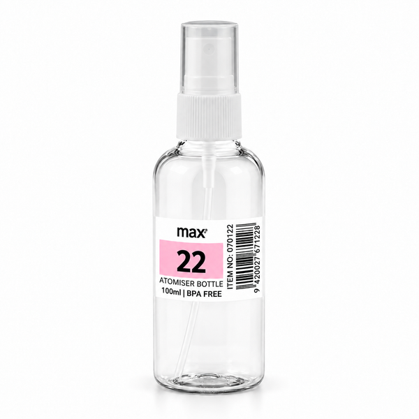 Max Travel Atomiser Spray Bottle – 100 ml