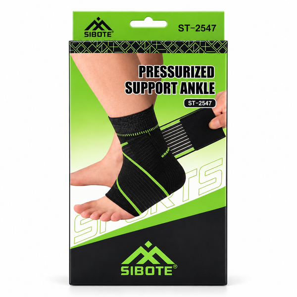 SIBOTE Premium Compression Support - Adjustable Ankle Wrap