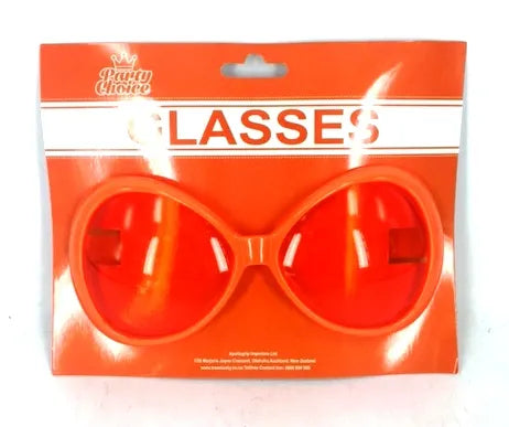Dress Up Accessory - Disco Glasses (Orange)