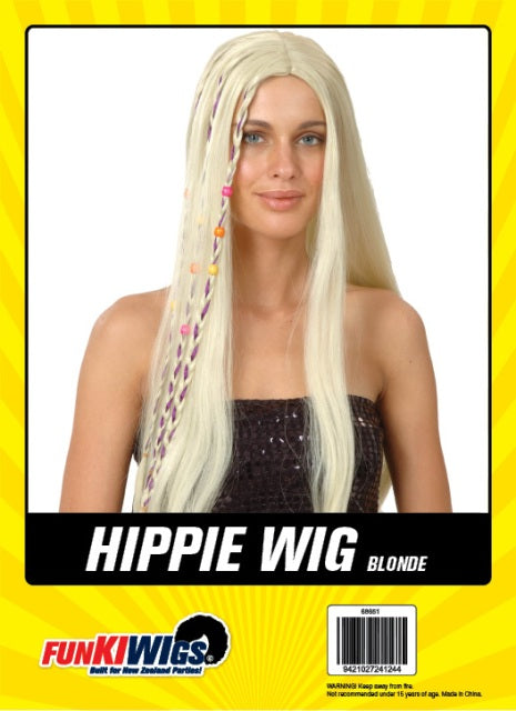 Hippie Wig Blonde adult wig