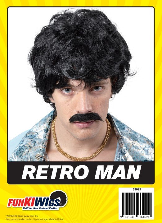 Retro Man adult wig