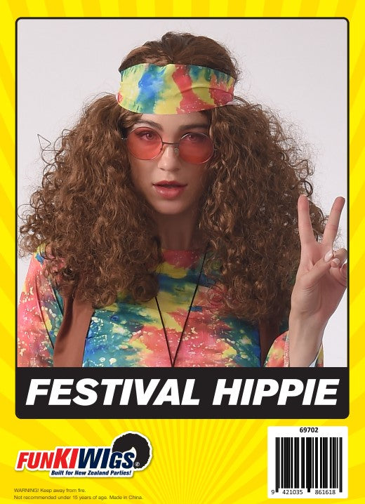 Festival Hippie adult wig