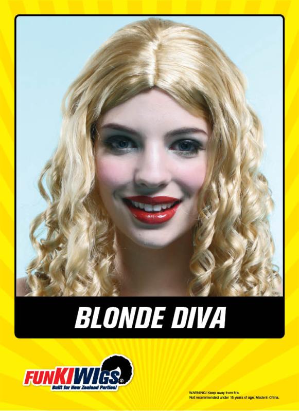 Blonde Diva adult wig