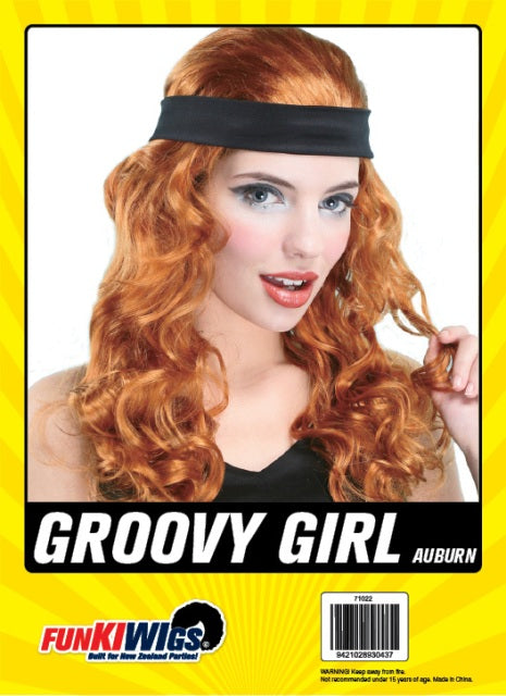 Groovy Girl Auburn adult wig