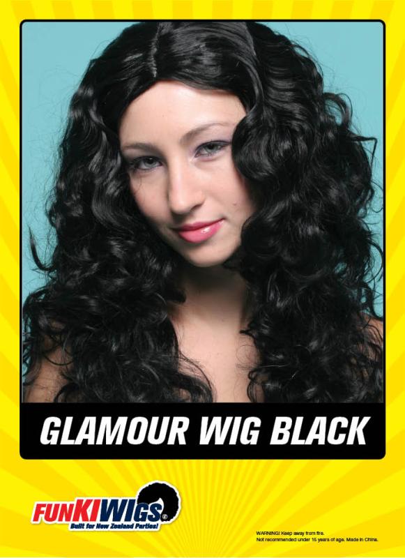 Glamour Wig Black adult wig