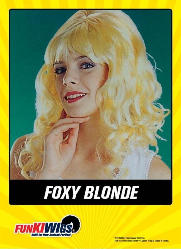 Foxy Blonde adult wig