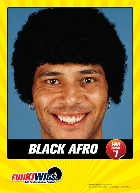 Black Afro (Fro Factor 1) adult wig