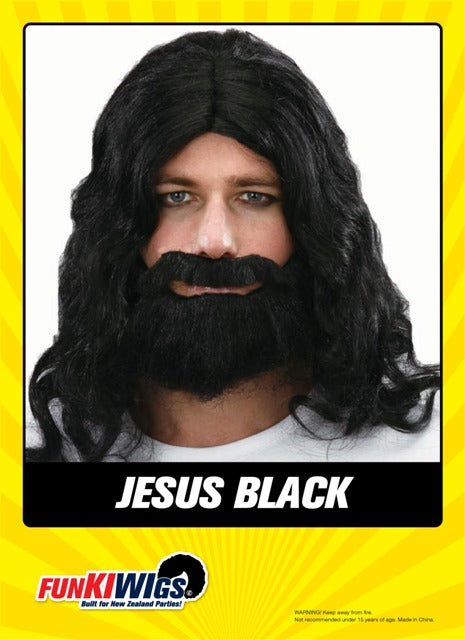 Jesus Black adult wig