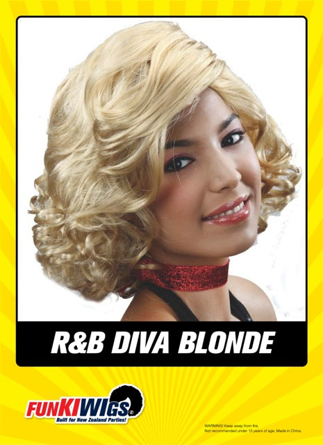 R&B Diva Blonde adult wig