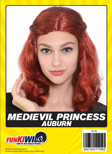 Medievil Princess Auburn adult wig
