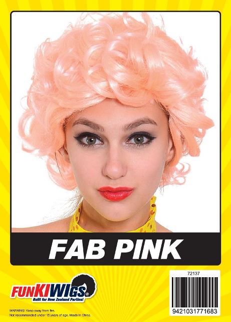 Fab Pink adult wig