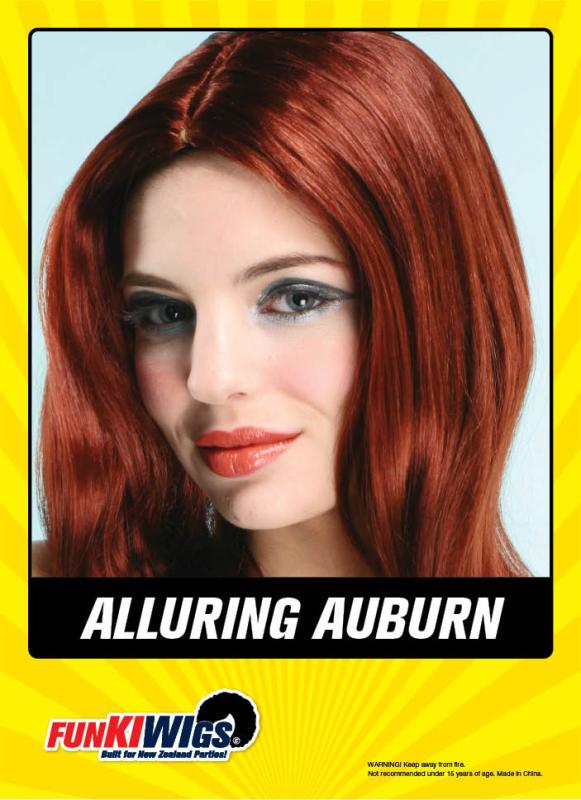 Alluring Auburn adult wig