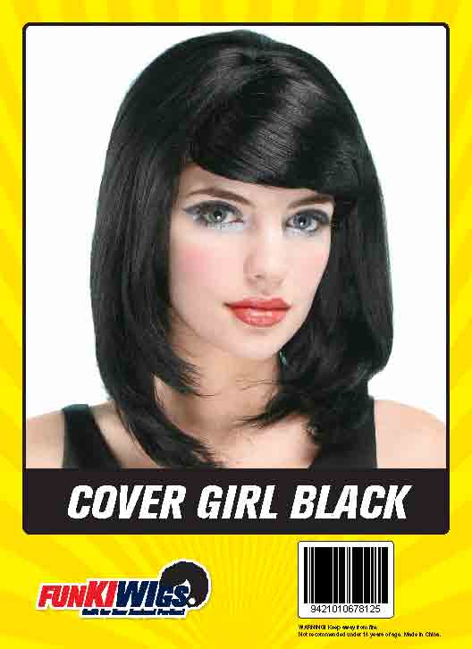 Cover Girl Black adult wig
