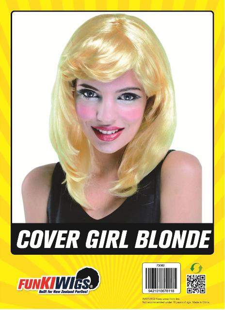 Cover Girl Blonde adult wig
