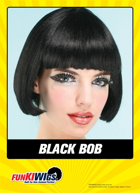 Black Bob adult wig