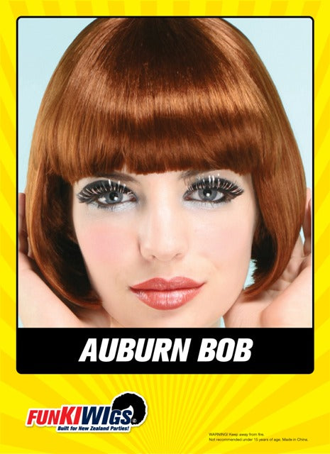 Auburn Bob adult wig
