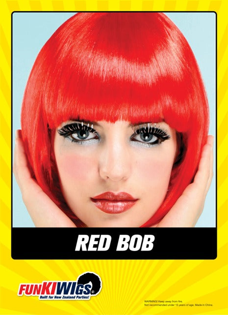 Red Bob adult wig