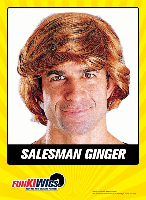 Salesman Ginger adult wig