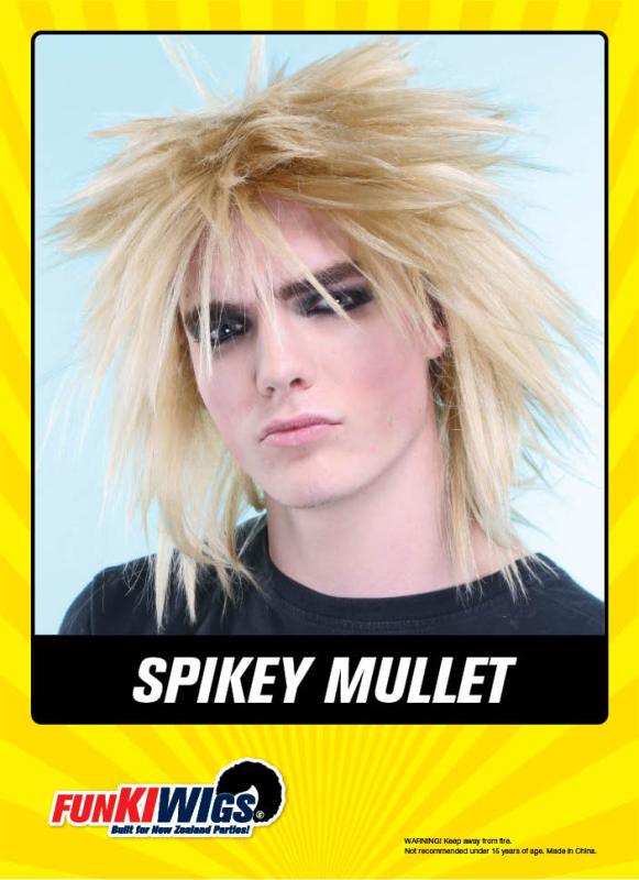 Spikey Mullet adult wig
