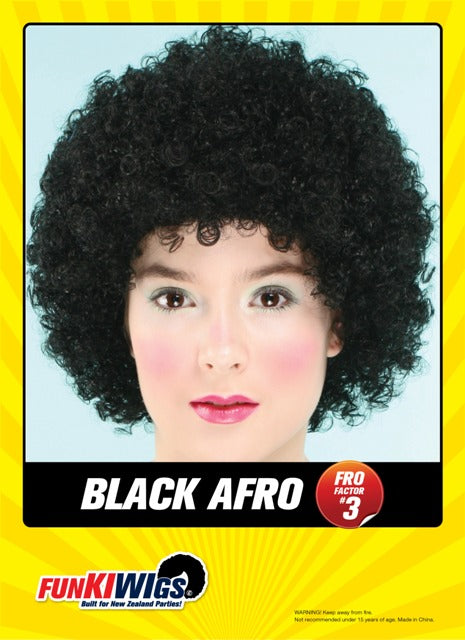 Black Afro (Fro Factor 3) adult wig