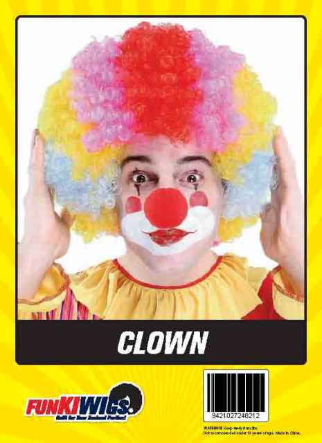 Clown adult wig