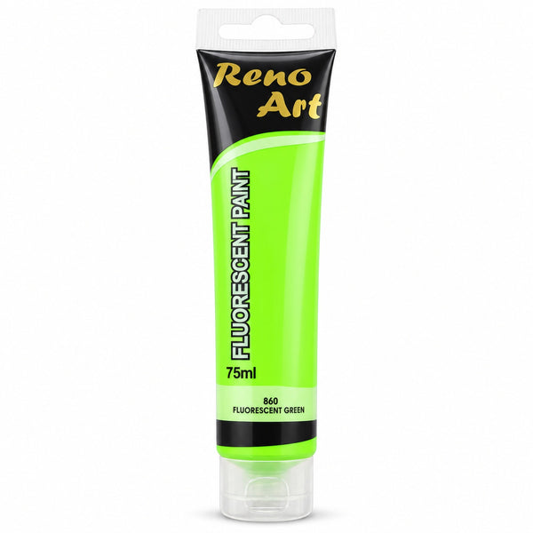 #860 Reno Art Acrylic Paint (75ml) - Fluorescent Green