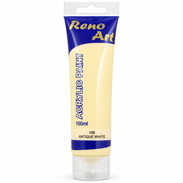 #108 Reno Art Acrylic Paint (100ml) - Antique White