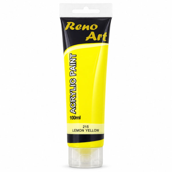 #215 Reno Art Acrylic Paint (100ml) - Lemon Yellow