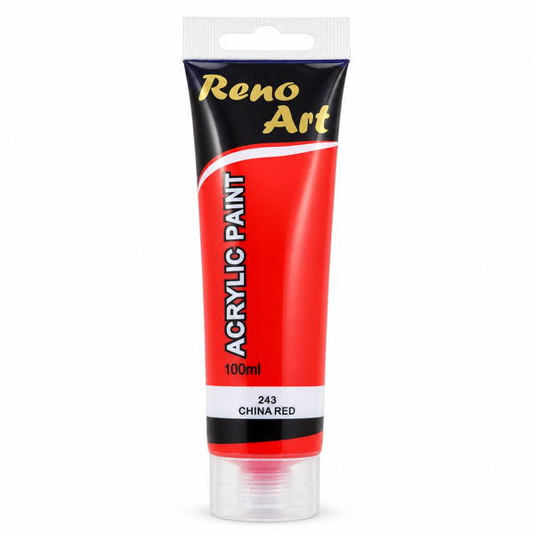 #243 Reno Art Acrylic Paint (100ml) - China Red
