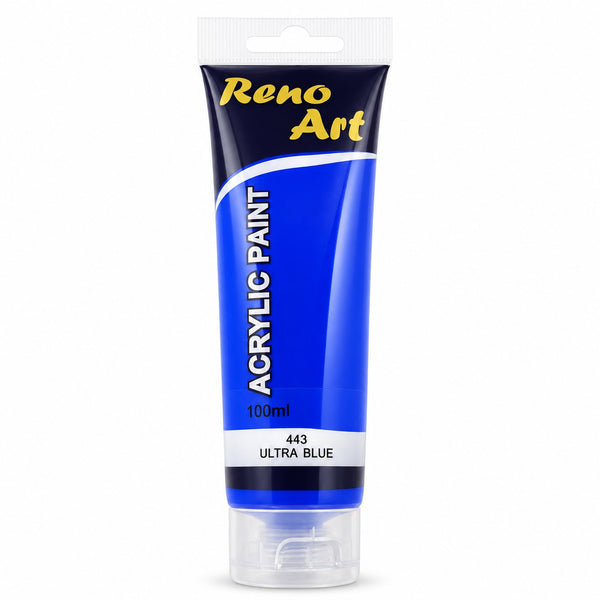 #443 Reno Art Acrylic Paint (100ml) - Ultra Blue