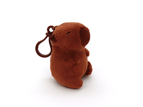 Plush Mini Capybara Backpack Clip (11cm)