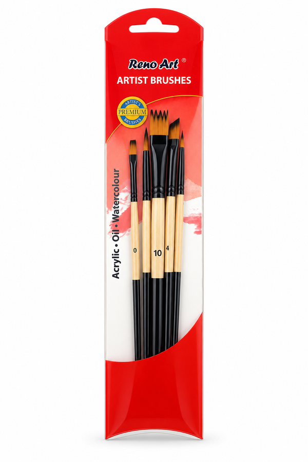 Reno Art Nylon Texture Brush Set - 5 Piece (BS 504-5)