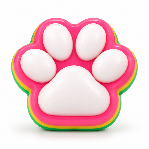 BT153PAW — Rainbow paw squishy