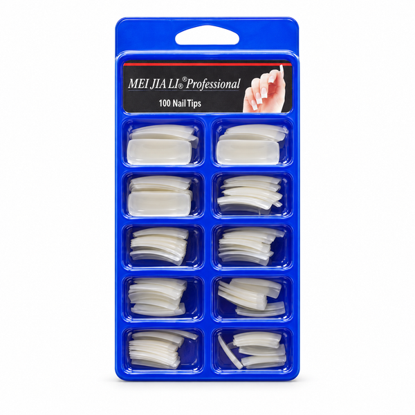 Artificial Nail Tips 100pc – French Cut Natural