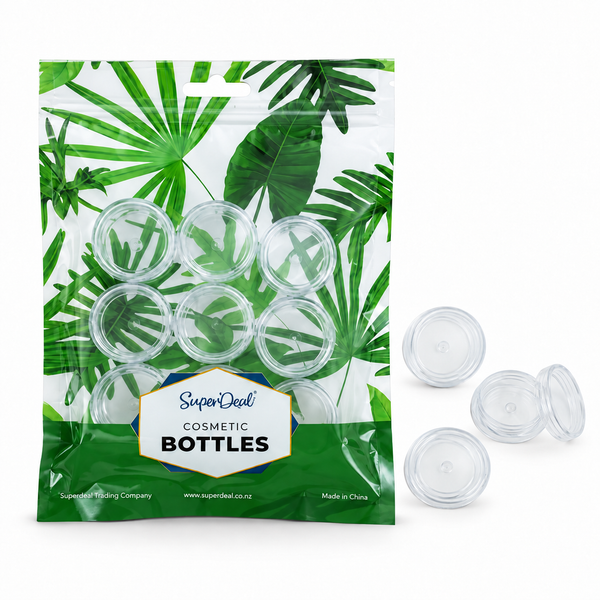 Clear Travel Cosmetic Containers – 9 Pack