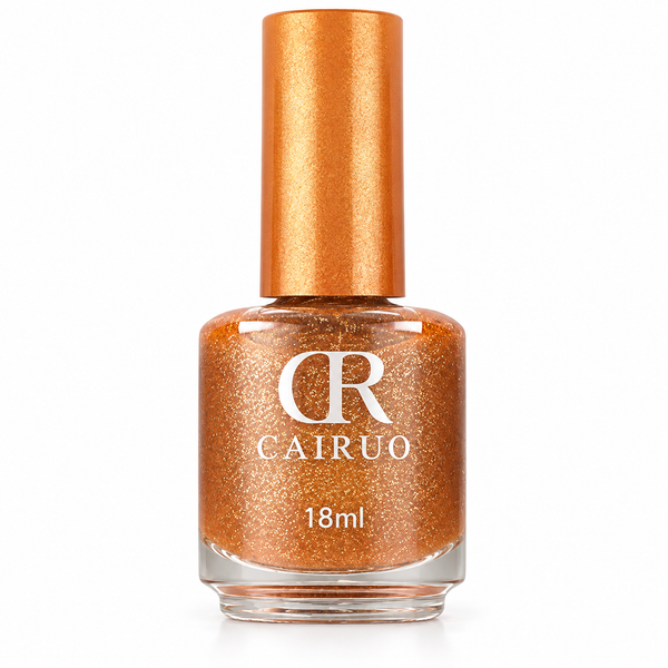 CR Glitter Nail Polish 18ml – 15 Golden Orange
