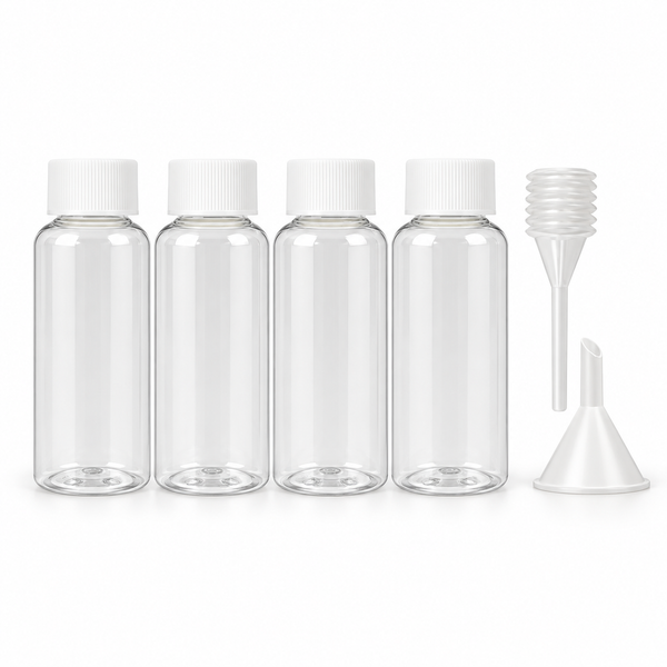 Screw-Top Travel Bottles – 40 ml, 4 Pack