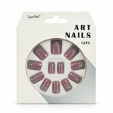 Artificial Nails with Glue – Glitter, Assorted – design 11