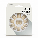 Artificial Nails with Glue – Glitter, Assorted – design 5